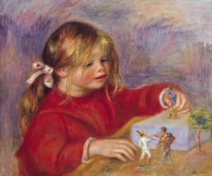 Claude Renoir (nar. 1901) při hře, 1905 (viz také 287547)